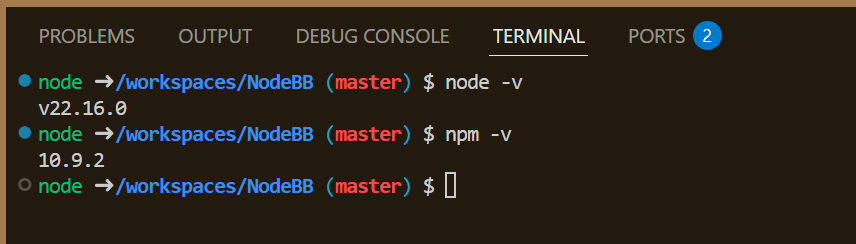VSCode Check Versions